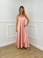 Vestito Satinato 1072 Rosa