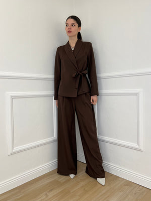 Tailleur con Fiocco 570851 Moro