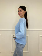 Maglia Over Cotone 3686 Azzurro
