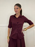 Camicia Basic 6036 Burgundy