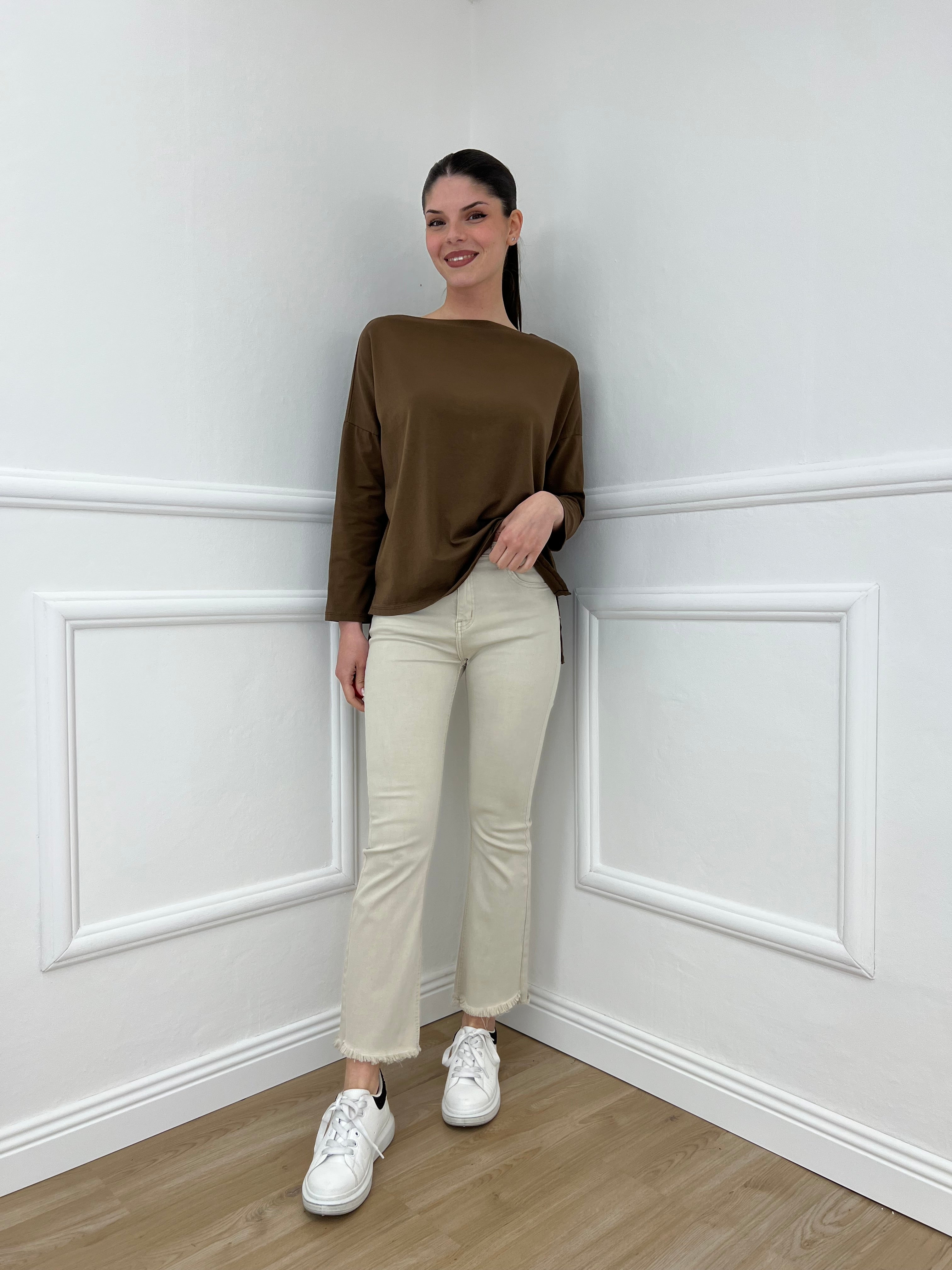 Maglia Over Barchetta 2158 Caffe' - Bazar Abbigliamento