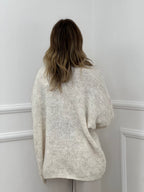 Cardigan Aperto Mohair 5021 Panna