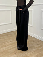 Pantalone Palazzo Gabardine 3715 Nero