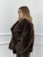 Pelliccia con Colletto 6033 Marrone