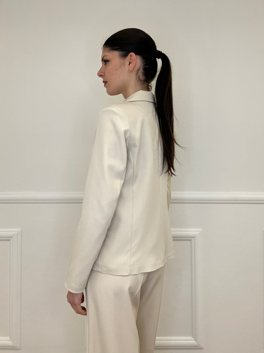 Giacca Corta in Gabardine 1878 Beige