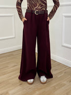 Pantalone Corduroy Cintura 27998 Burgundy