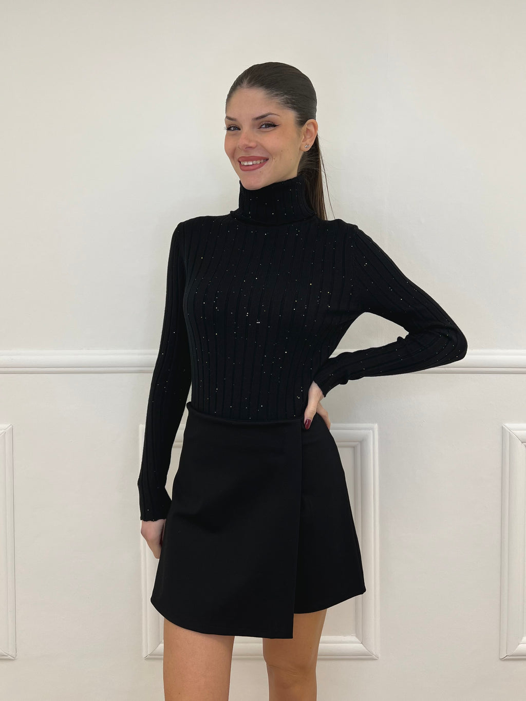 Dolcevita Coste Paillettes 5270 Nero