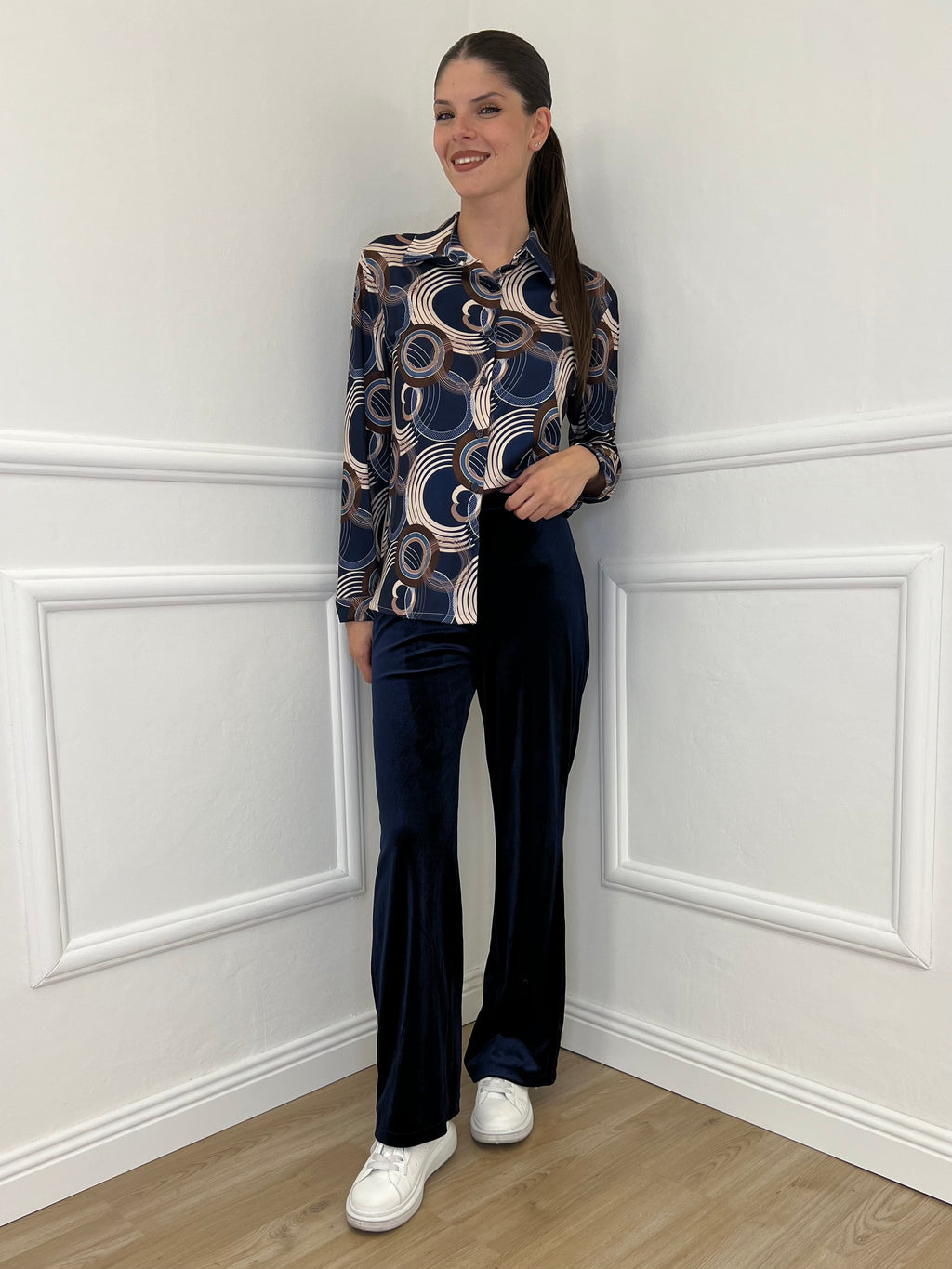 Pantalone Velluto 9857 Blu - Bazar Abbigliamento