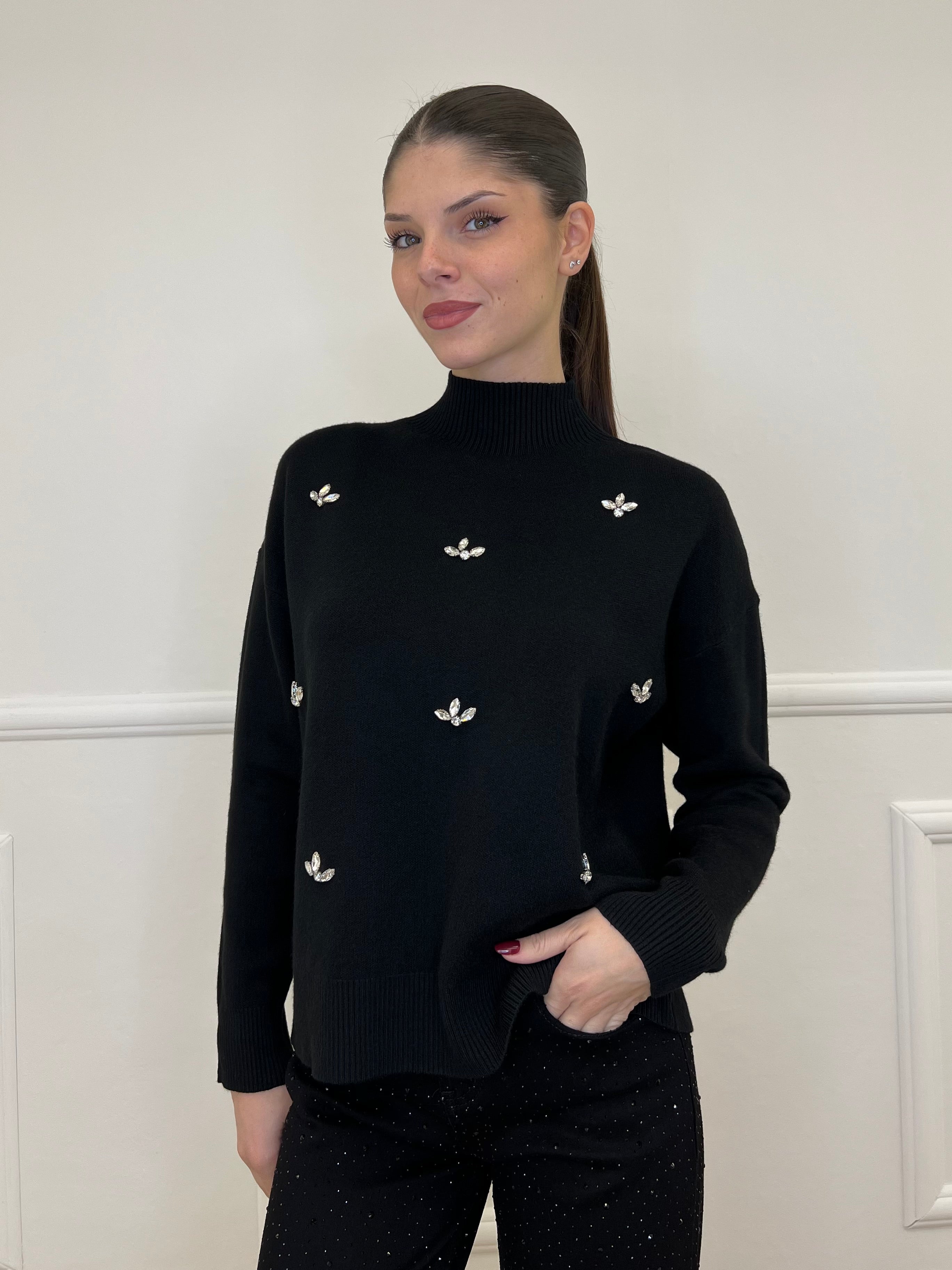 Lupetto Cristalli 28137 Nero