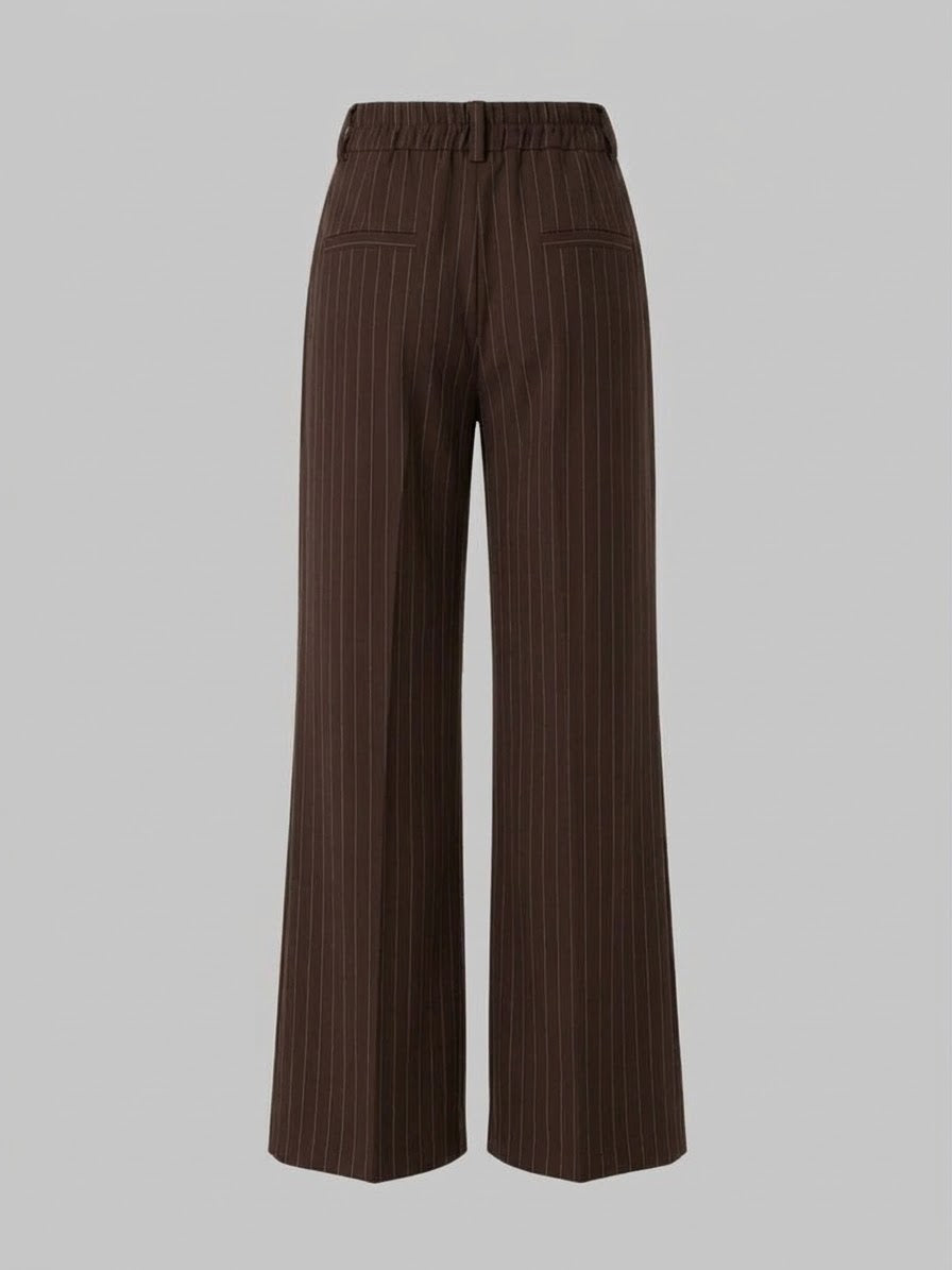 Tailleur Gessato Monopetto 83459 Marrone