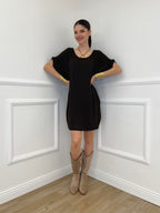 Abito Oversize Viscosa 9980 Marrone