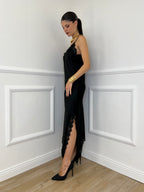 Abito Asimmetrico Pizzo 19690 Nero