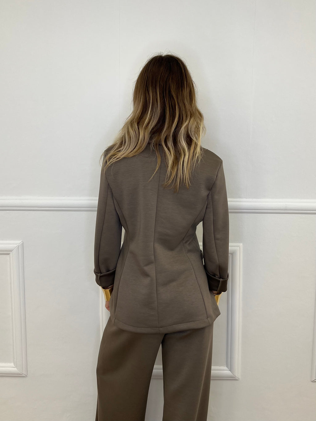 Blazer in Felpa 27435A Taupe