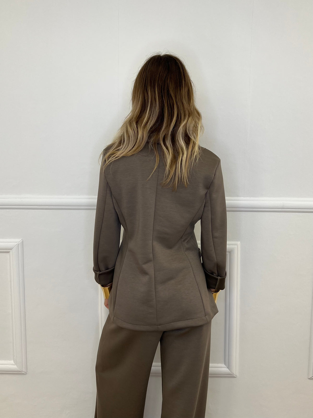 Blazer in Felpa 27435A Taupe