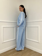 Tuta Bande Girocollo 88426 Azzurro