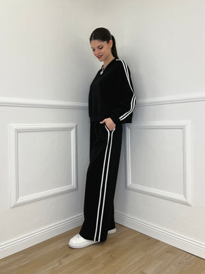 Tuta Bande Girocollo 88426 Nero