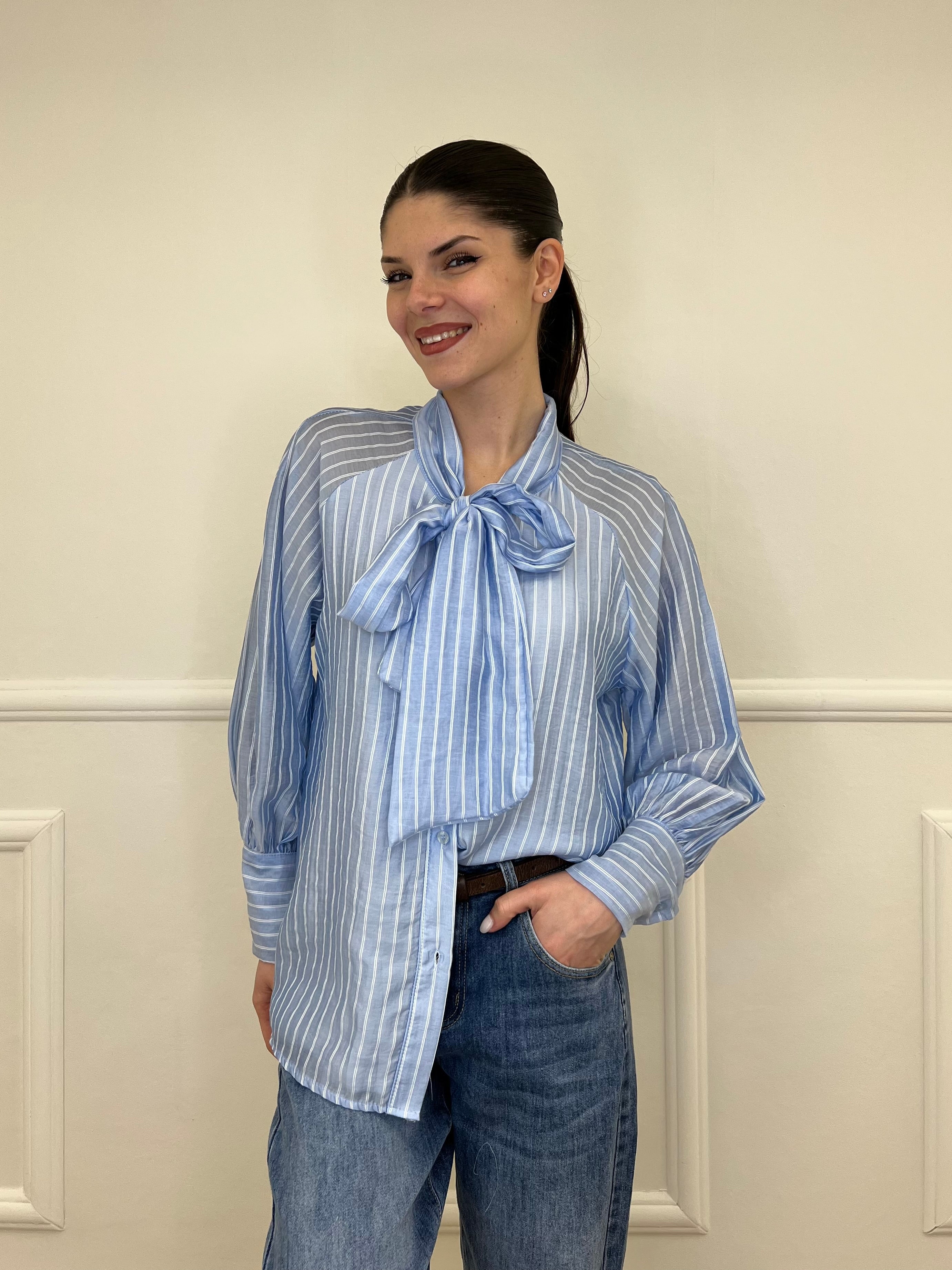 Camicia Regimental Fiocco 563841 Azzurro