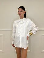 Camicia Inserti Sangallo 2264 Bianco