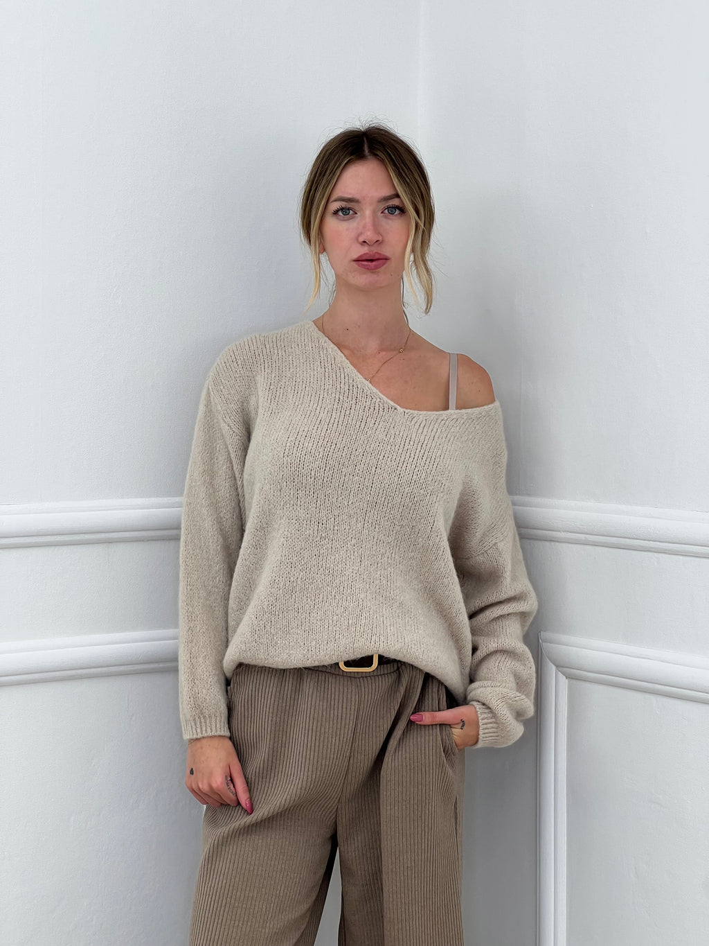 Maglia Alpaca Scollo V 24103