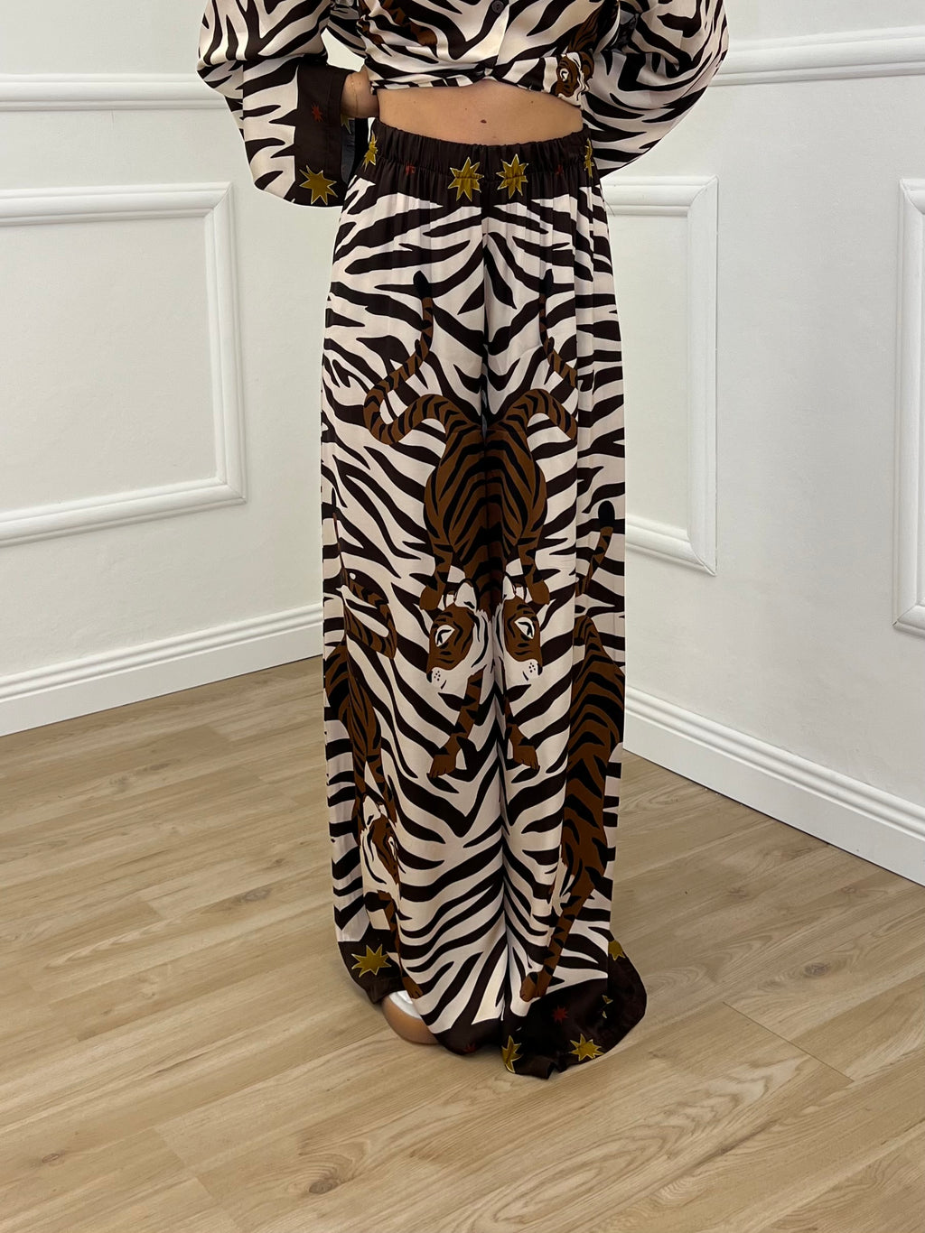 Pantalone Jungle Raso R02982