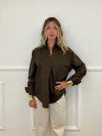 Camicia Over New York 9876 Marrone