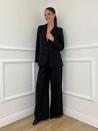 Tailleur Micro Borchie L5181 Nero - Bazar Abbigliamento