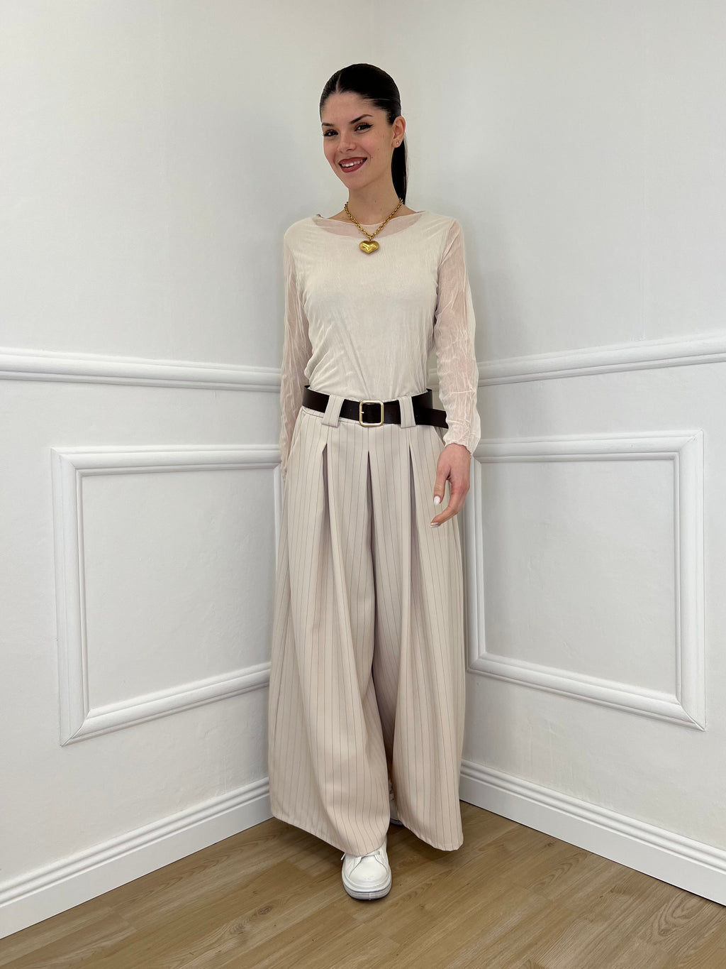 Pantagonna Gessato 2568 Beige