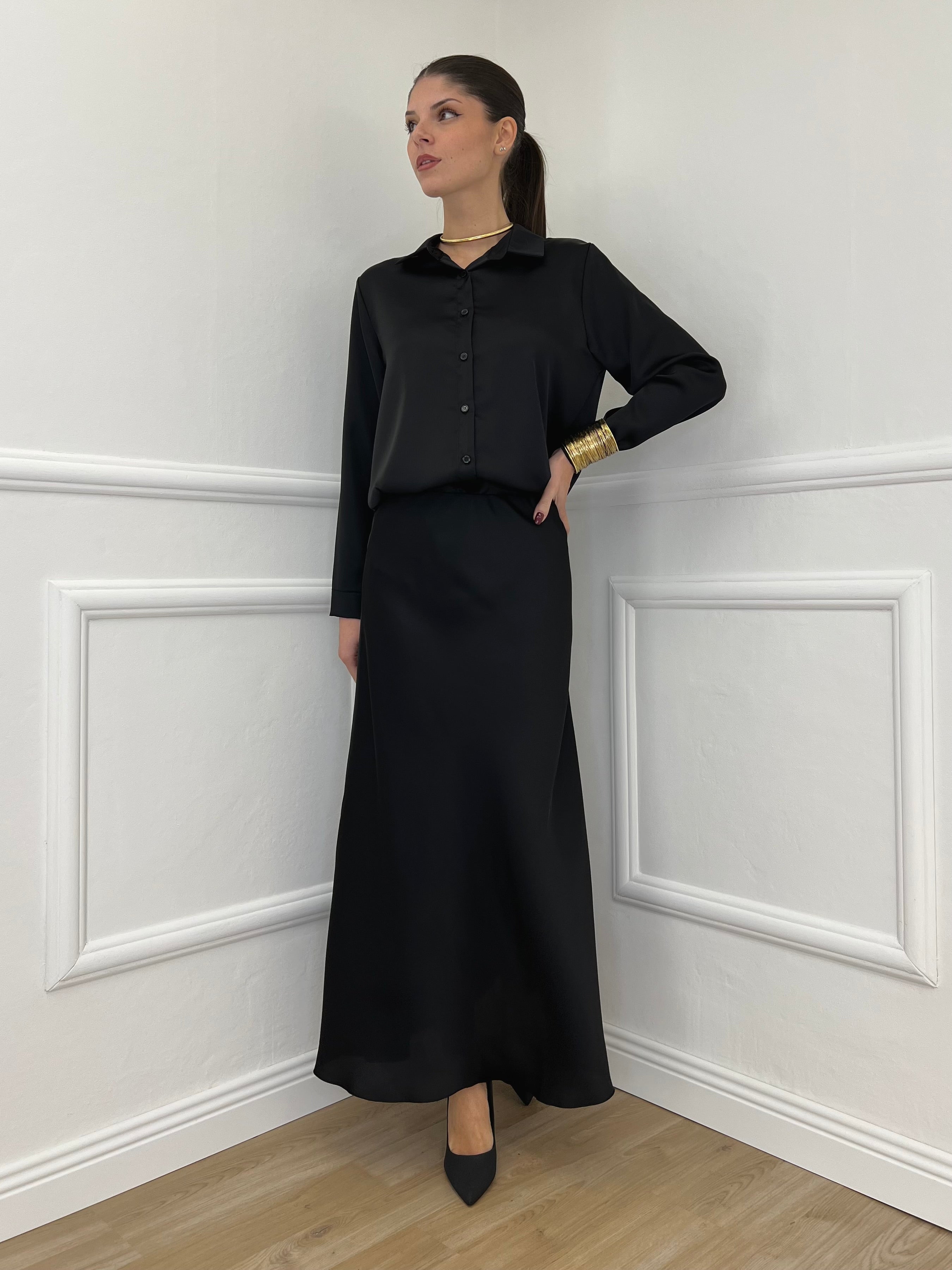 Gonna Satin 2236 Nero