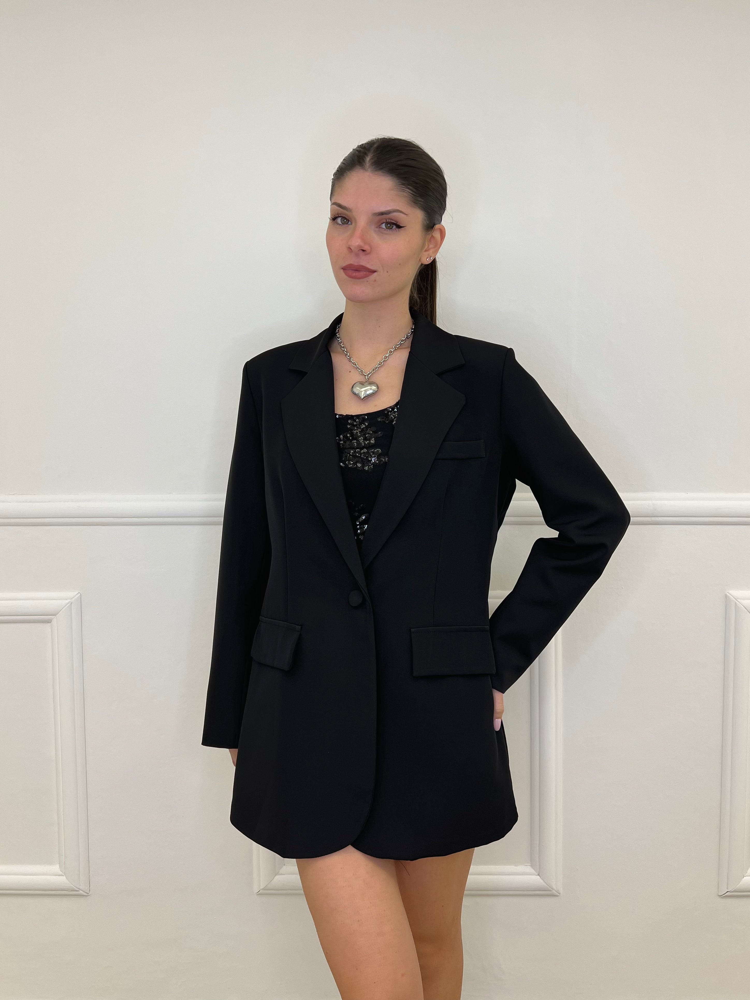 Blazer Oversize Monopetto 2202 Nero