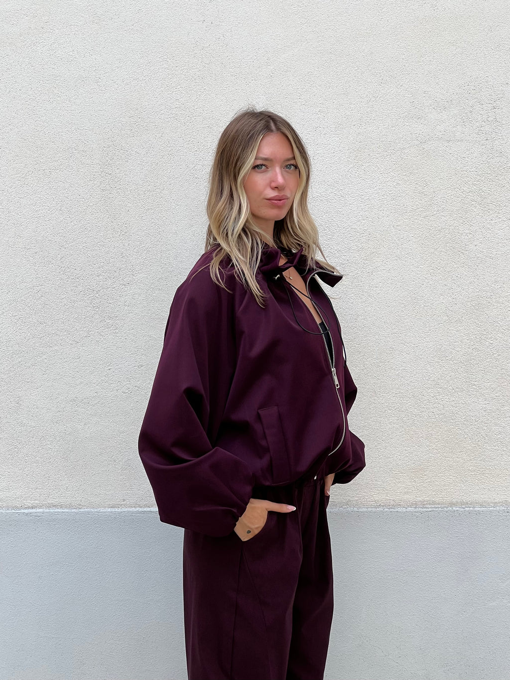 Giacca Bomber 11503 Burgundy
