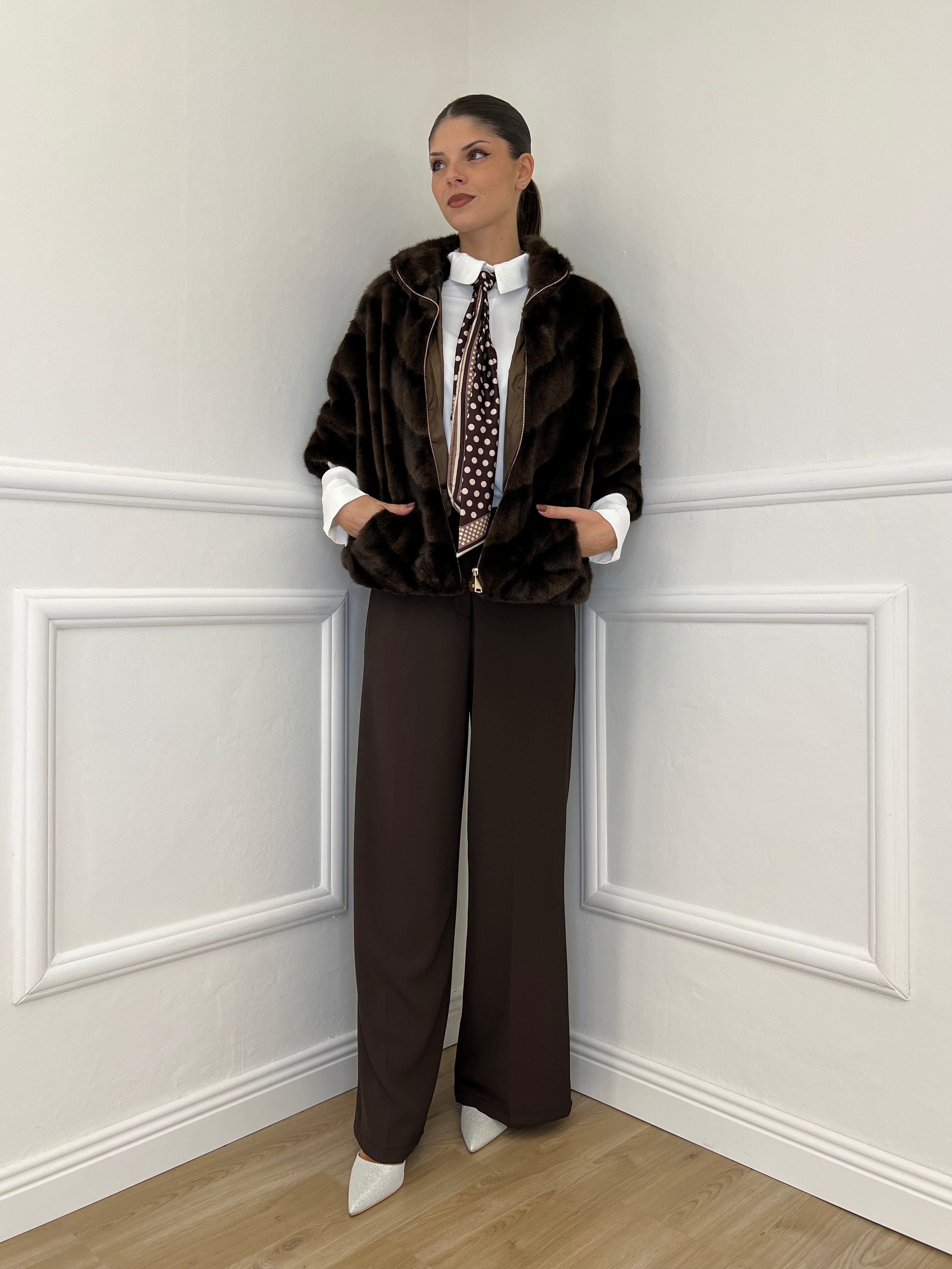 Pantalone Fluido 7229 Moro