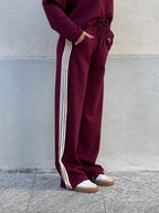 Tuta Viscosa Bande 23162 Burgundy