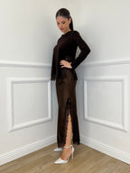 Maglia con Pizzo 55777 Moro