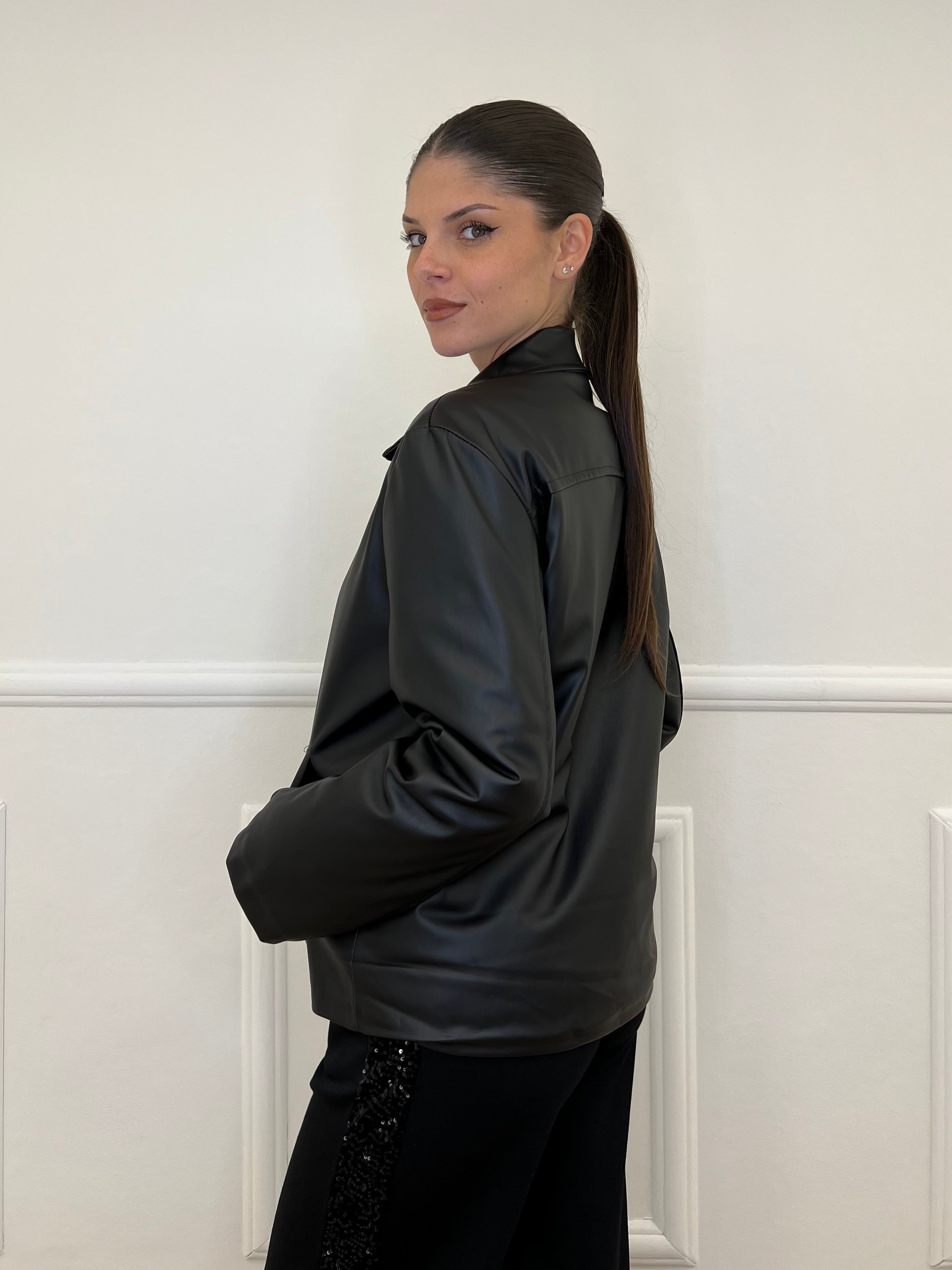 Giubbino Ecopelle 5032 Nero