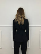 Giacca con Cintura Cady 6329 Nero
