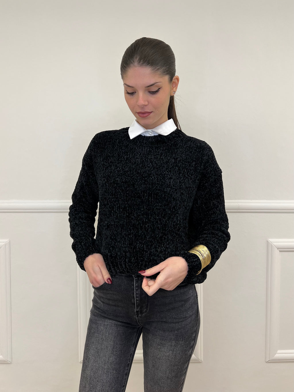 Maglia Ciniglia 2813 Nero