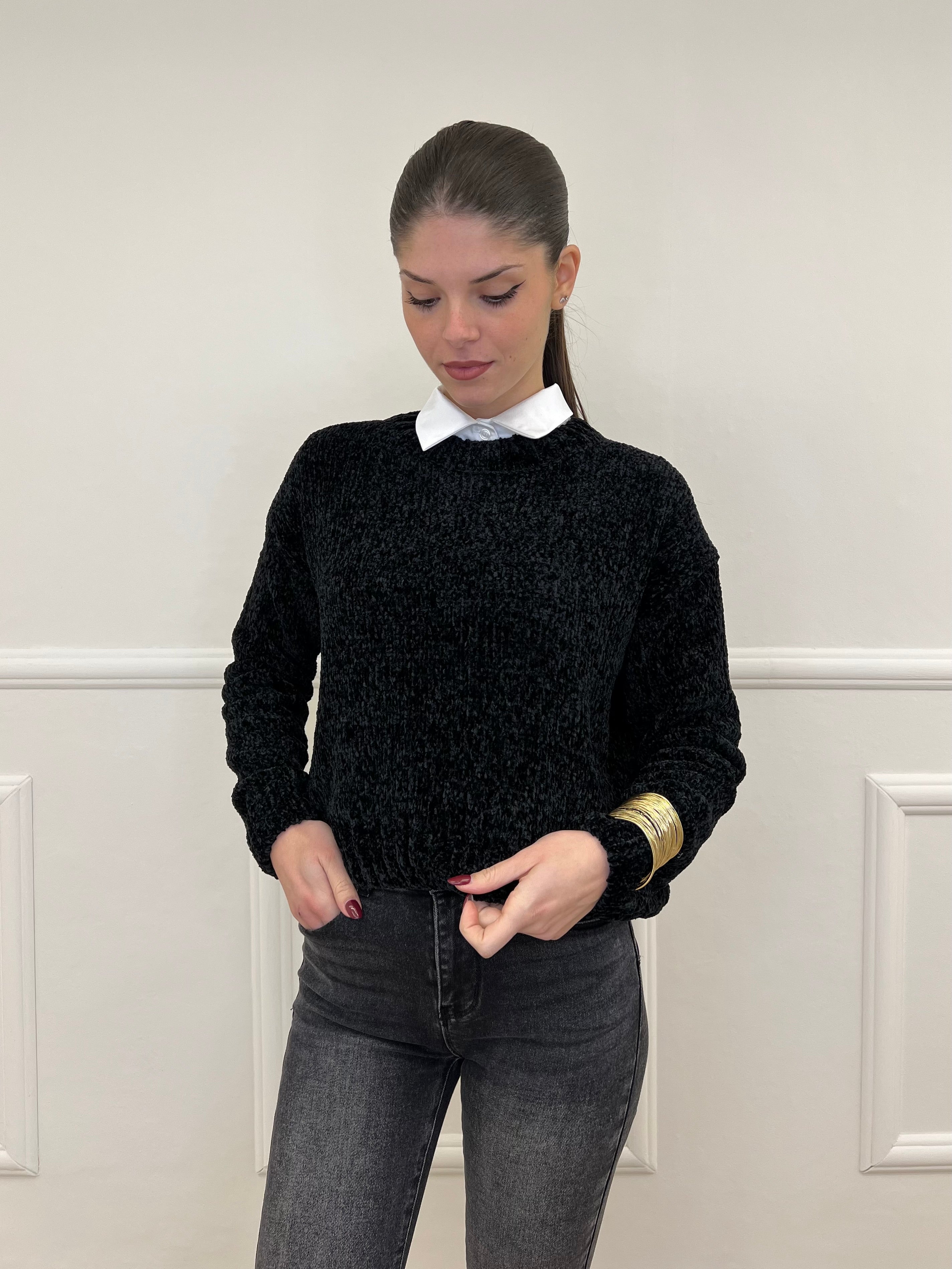 Maglia Ciniglia 2813 Nero