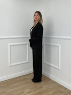 Tailleur Gessato Monopetto 83459 Nero