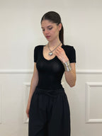 Maglietta Con Spalline 9269 Nero