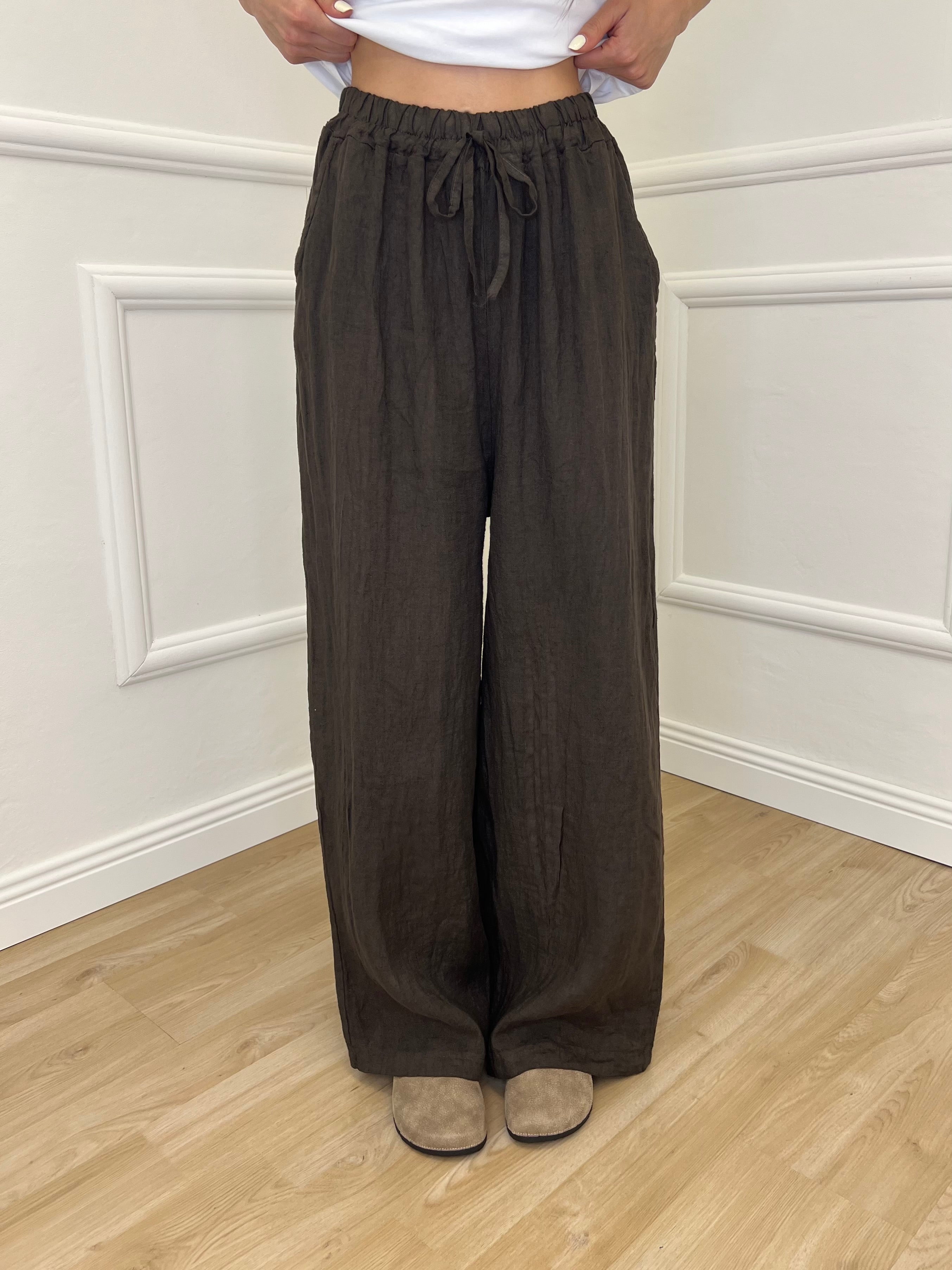 Pantalone Palazzo Lino I586 Moro
