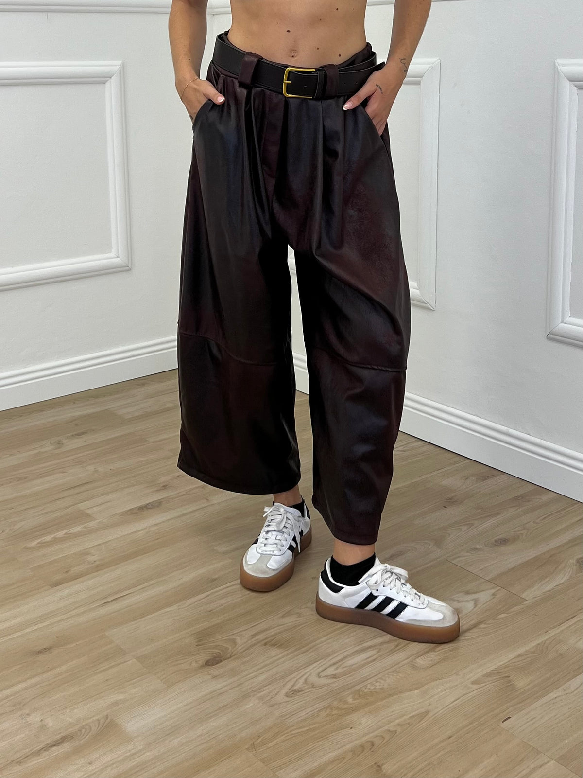 Pantalone Gaucho Baggy Used 4840 Burgundy