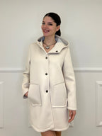Cappotto Neoprene 1578 Ecru