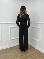 Pantalone Fluido Cady 7270 Marrone