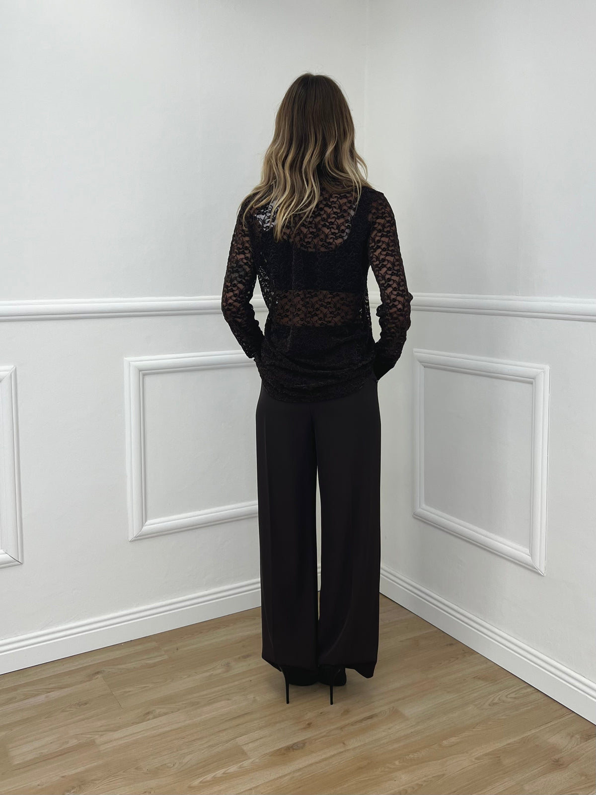 Pantalone Fluido Cady 7270 Marrone