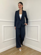 Tailleur Gessato G27636 Blu