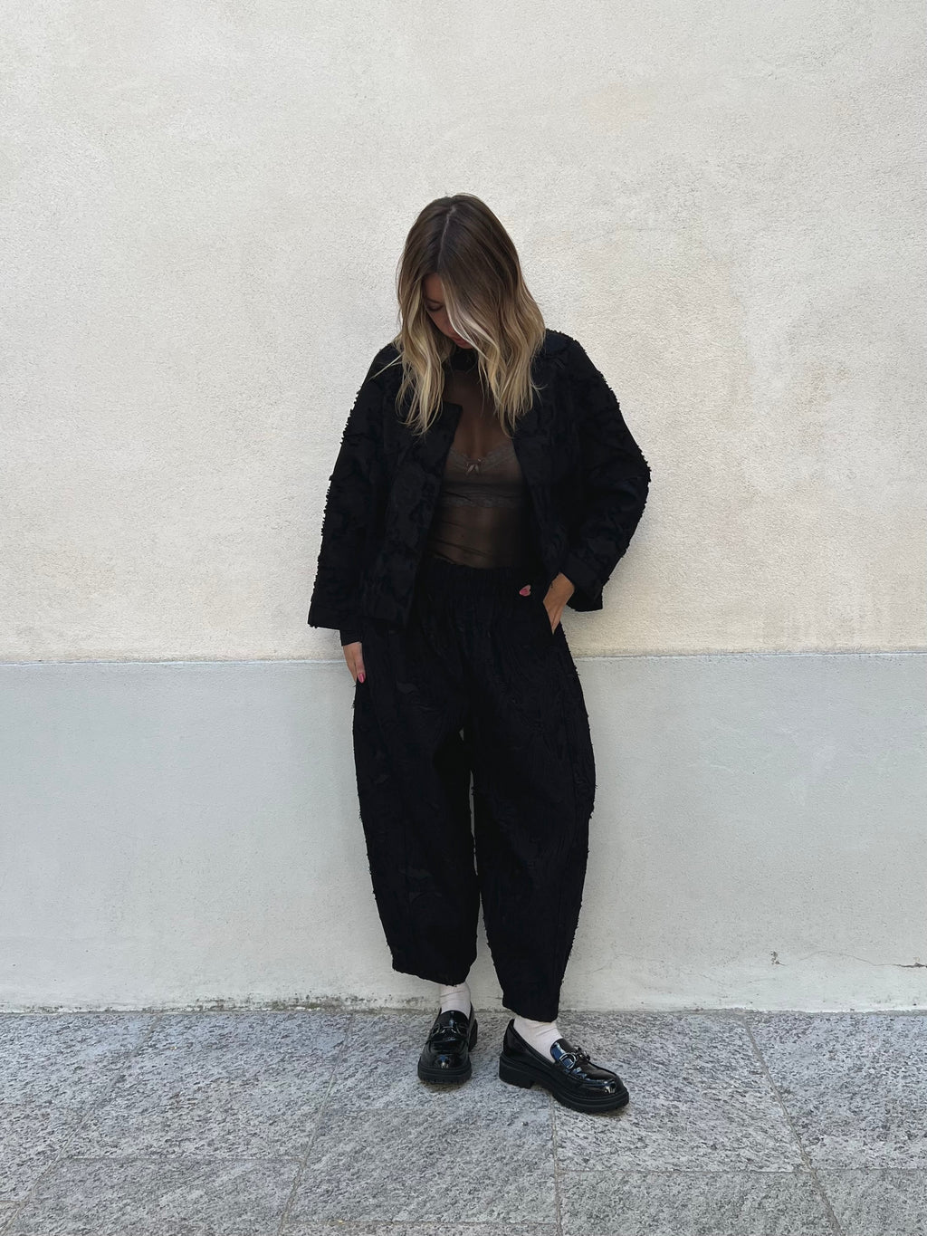 Pantalone Balloon Devorè 168660 Nero
