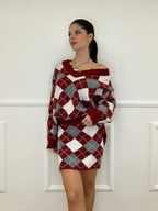 Completo Losanghe 2595 Burgundy