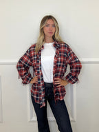 Camicia Madras Paillettes C283 Bordeaux