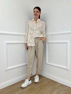 Pantalone Baggy Viscosa 2815 Beige