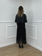 Giacca Ecopelle Inserti Scamosciati L6601 Nero